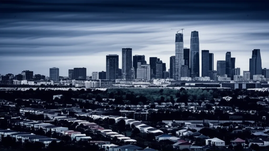 日銀利上げ「ギアシフト」で何が変わる?高年収層の資産防衛術 - 都市近郊の住宅地と遠くに見える都心のビル群を対比した風景写真