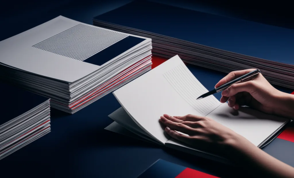 新NISA改正2026年版:金融所得課税強化と高所得者の資産防衛策 - 新聞や経済誌が積み重なったデスクの上で、手帳にメモを取るビジネスパーソンの手元