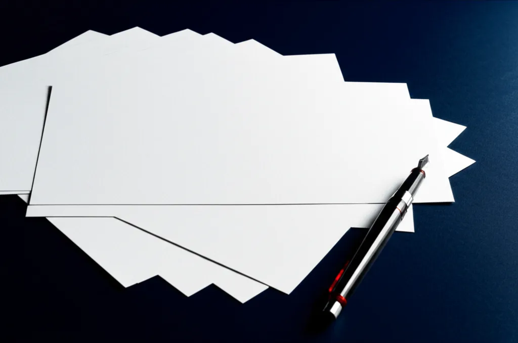 NISA改正2026と金融所得課税の行方|新政権下の資産防衛術 - 書斎の机に広げられた書類と万年筆、窓から差し込む自然光