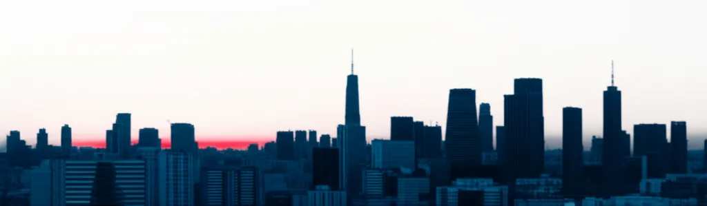 NISA改正2026の論点を整理｜こどもNISA・金融所得課税の行方 - 夜明けの都市風景を高台から見渡すシーン、新しい一日の始まりを象徴するビジュアル