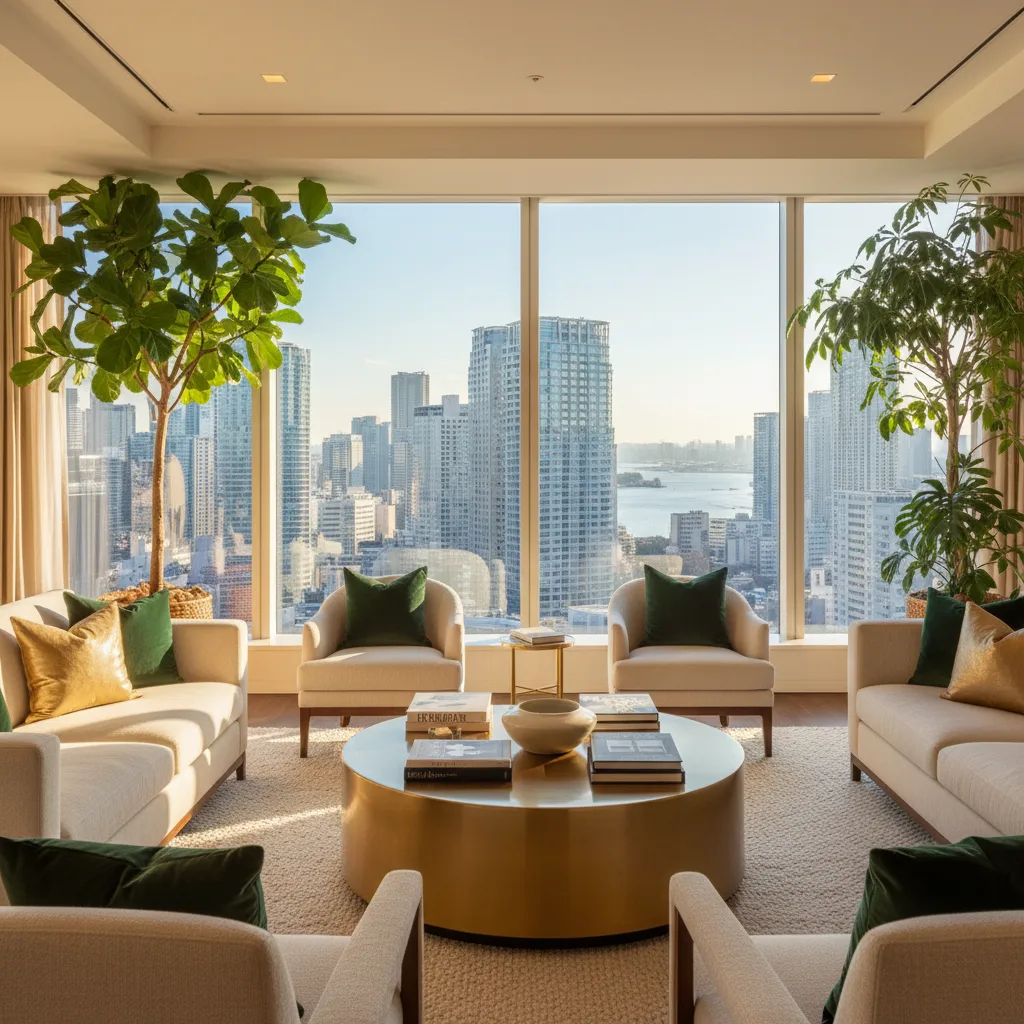 相続税対策の本質｜会社員が今から備える資産防衛の仕組み - 東京湾岸エリアのタワーマンション群と青空