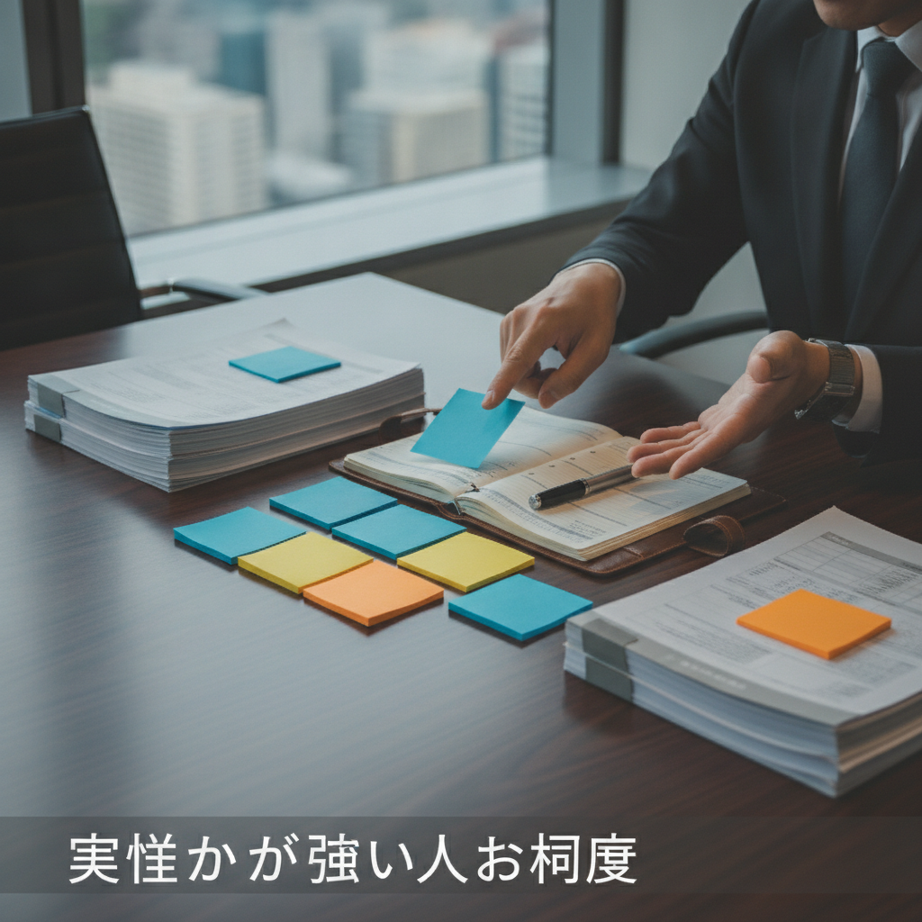 図解1: 3つの落とし穴(肩書き・成果額・締切)に落ちる人物。下に「責任感が強い人ほど危険」のキャプション