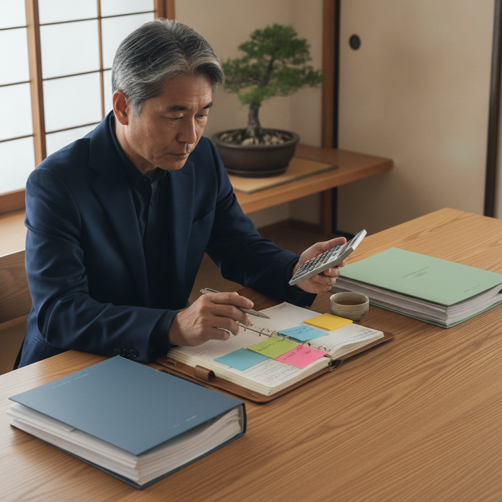 図解1: 「年金月27万円でも毎月4.2万円不足」という構造を、収入と支出のシーソーで対比したインフォグラフィック
