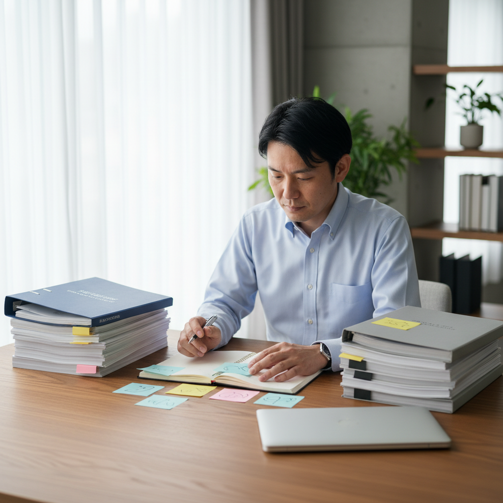 図解2: REITと現物不動産の4軸比較を視覚的に表現したレーダーチャート風の図解