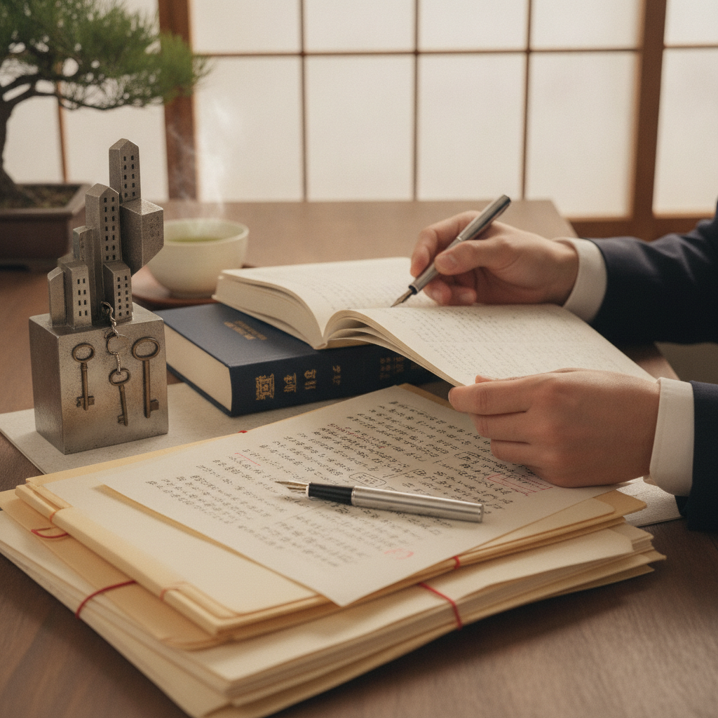 図解3: 海外輸出(フロー型・労働集約スタート)と不動産コース(ストック型・与信レバレッジ)の性質を左右に対比したインフォグラフィック