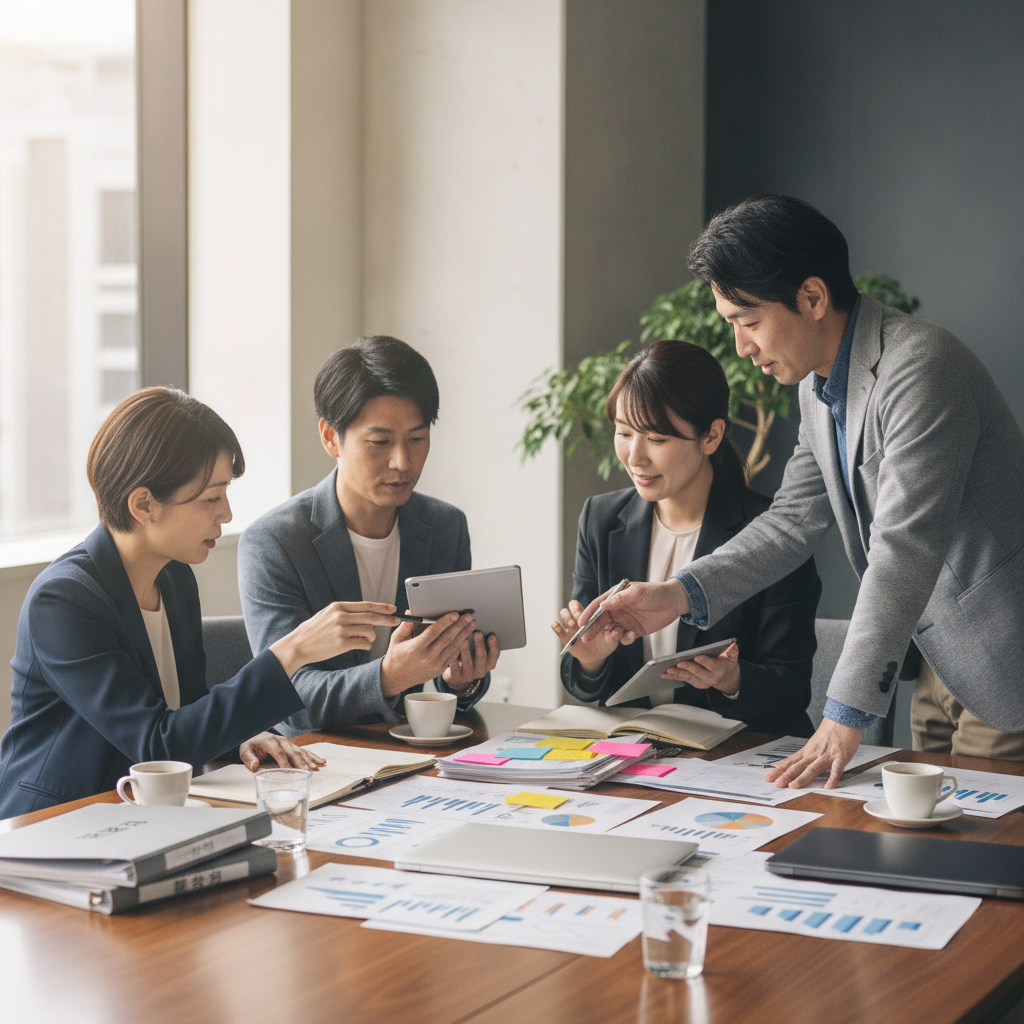 図解4: 情報の信頼性チェックフローを示す図。5つのチェックポイントを順番に確認するフロー