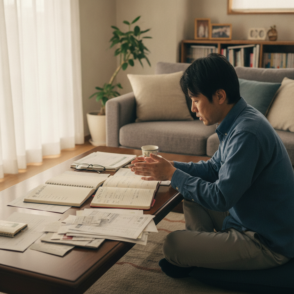 図解5: 4つの選択肢を可処分時間×リスク許容度の2軸マトリクスで配置した図