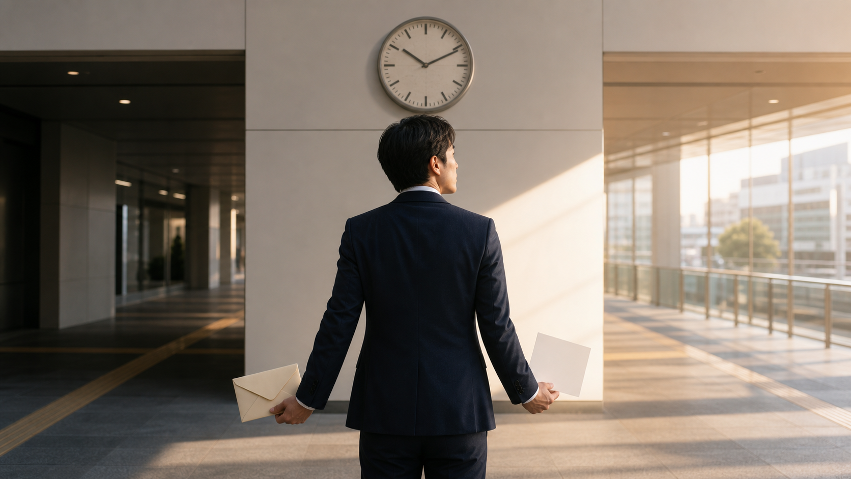 アイキャッチ: 会社員が机に年収・時間・資産・負債・家族という5枚のカードを並べ、どれを先に動かすか順番を決めている俯瞰イラスト