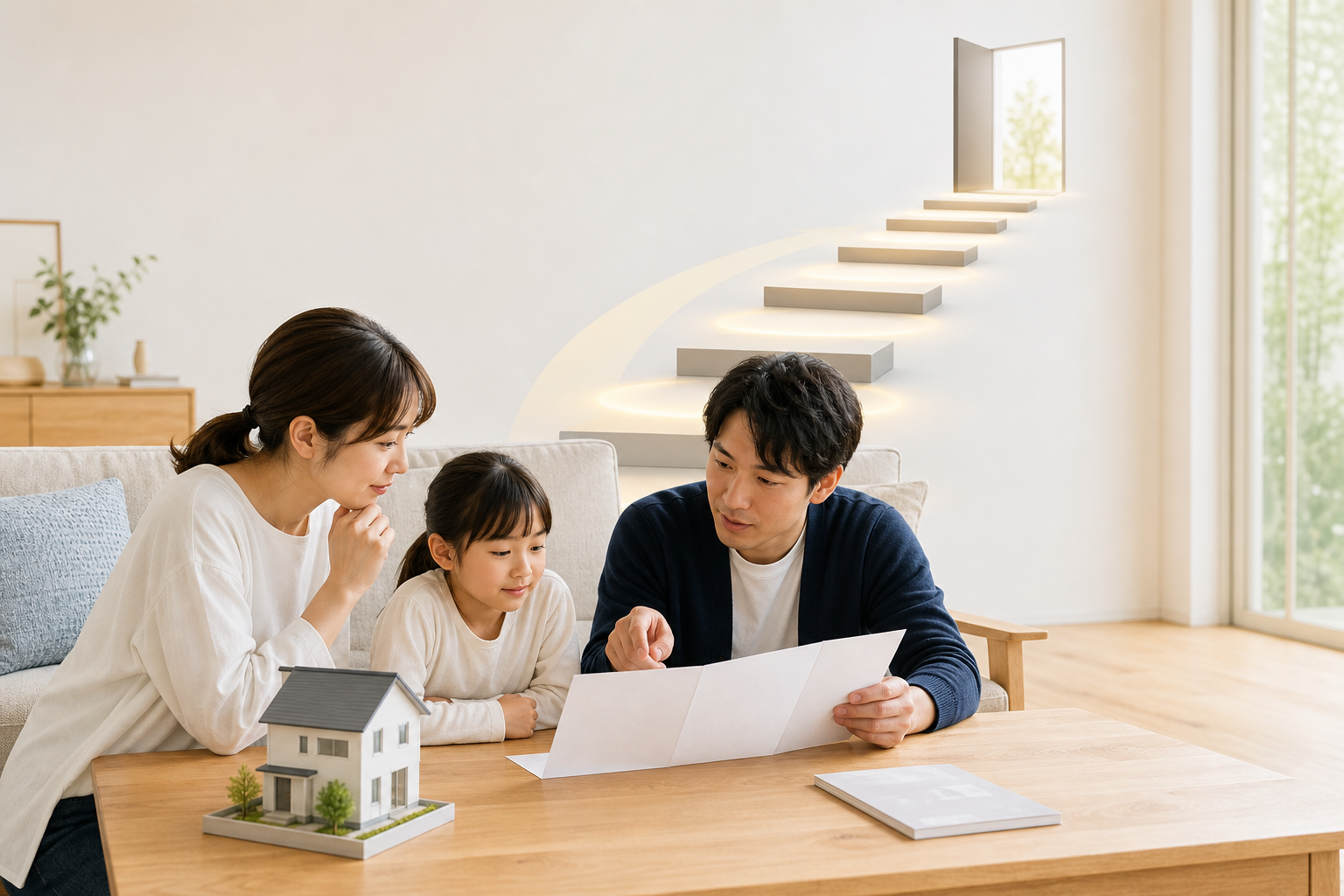 図解4: 同じ「月20万円」の結果でも、その下に隠れた時間・家族・勤務条件がまったく違うことを氷山図で示したビジュアル